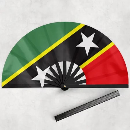 St Kitts Bamboo Hand Held Fan