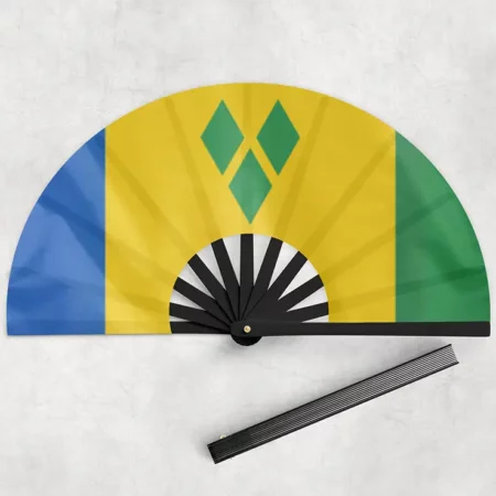 St Vincent Bamboo Hand Fan